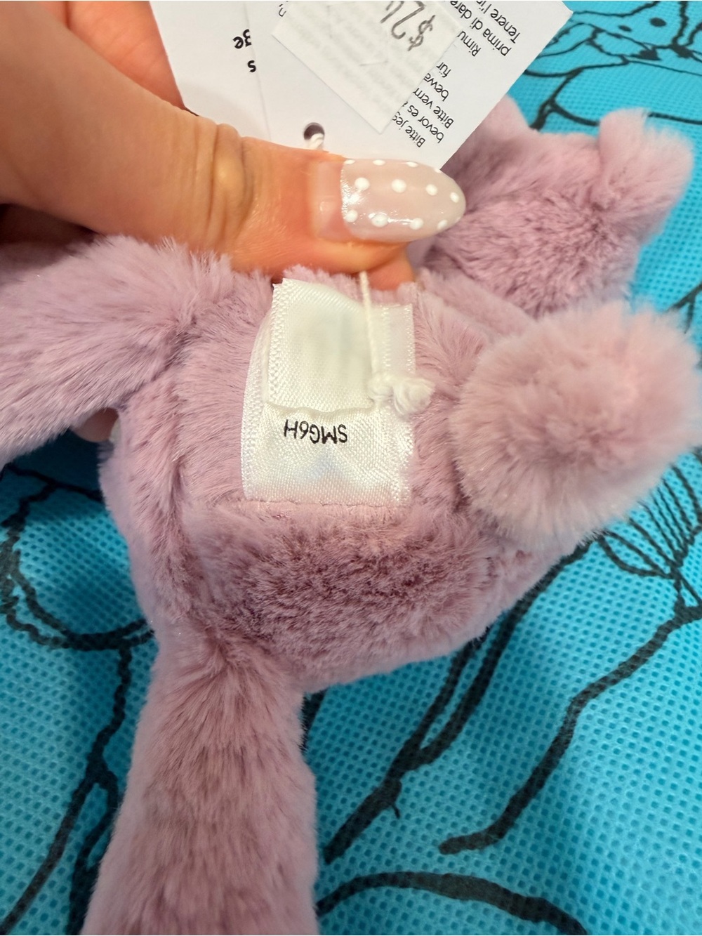 Jellycat smudge tiny hippo authentic with tags - Picture 7 of 8